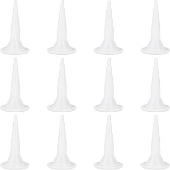 Reusable Silicone Caulking Nozzle Applicators, Cones Nozzles, White, 54x102mm, Hole: 3mm, Inner Diameter: 33mm