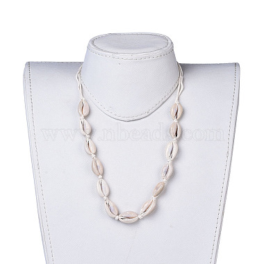 Adjustable Cowrie Shell Beads Beaded Necklaces(NJEW-JN02394)-5