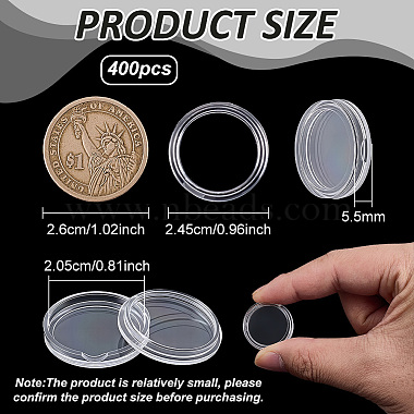 プラスチック製の平らな丸いコインケース(KY-WH0036-170)-2
