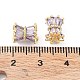 Brass Micro Pave Cubic Zirconia Beads(KK-A189-18G)-3