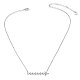 TINYSAND 925 Sterling Silver Shining Cubic Zirconia Arrow Pendant Necklaces(TS-N391-S)-3