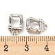 подвесные дужки из стерлингового серебра с родиевым покрытием 925(FIND-B026-02P)-3