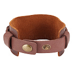 1Pc Punk Style PU Leather Cord Bracelets for Men, Saddle Brown, 9-3/4x1-3/4x1/2 inch(24.7x4.6x1.3cm)(BJEW-LP0001-19)