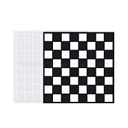 DIY Chess Checkerboard Making Silicone Molds, Resin Casting Molds, for UV Resin & Epoxy Resin Craft Making, White, 29x29x0.9cm, Inner Diameter: 27.5x27.5cm(X-DIY-G064-01A)