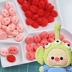 Resin Doll Pig Nose for Stuffed Toy Puppet Amigurumi Doll Making Accessories, Pink, 10x8mm(PW-WG1C944-01)