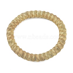 304 Stainless Steel Twisted Bangles for Women, Golden, Inner Diameter: 1-7/8 inch(4.9cm), 8.5mm(BJEW-G706-01B-G)