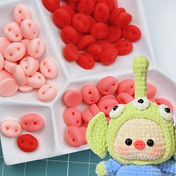 Resin Doll Pig Nose for Stuffed Toy Puppet Amigurumi Doll Making Accessories, Pink, 10x8mm