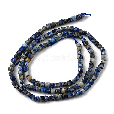 Natural Lapis Lazuli Beads Strands(G-C052-05A)-3