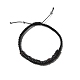 Coconut & Non-magnetic Synthetic Hematite Braided Bead Bracelet(BJEW-PH01415-02)-1
