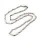 201 Stainless Steel Rectangle Bar Link Chain Necklace(NJEW-Q316-01C-P)-1