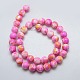 Synthetic Ocean White Jade Beads Strands(G-L019-8mm-02)-3