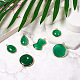 Mega Pet 6Pcs 6 Style Natural Green Oynx Agate Pendants(G-MP0001-02)-5