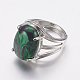 Synthetic Malachite Wide Band Finger Rings(RJEW-K224-A17-1)-1