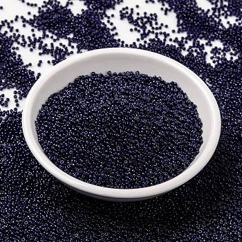 MIYUKI Round Rocailles Beads, Japanese Seed Beads, (RR4494) Duracoat Dyed Opaque Indigo Navy Blue, 15/0, 1.5mm, Hole: 0.7mm, about 27777pcs/50g