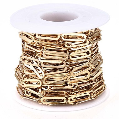 Brass Paperclip Chains(CHC-S009-009KC)-2