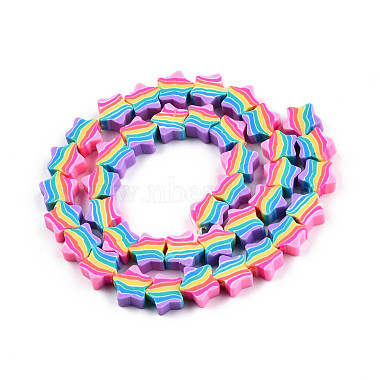 Handmade Polymer Clay Beads Strands(CLAY-N010-083)-2