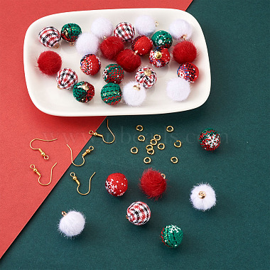 DIY Christmas Style Earring Making Kits(DIY-TA0008-88)-6