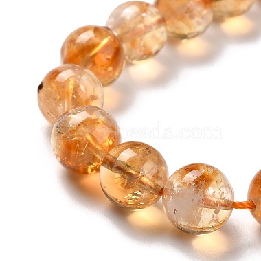 Hebras de perlas naturales citrino(G-P466-01B)-4