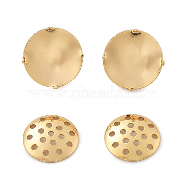 Brass Studs Earring Findings(KK-K382-16A-G)-2