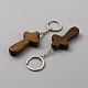 Natural Wood Pendant Keychain(KEYC-WH0027-107A)-2