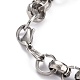 Tarnish Resistant 304 Stainless Steel Rolo Chain Bracelets(BJEW-Z011-02P)-2