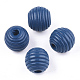 Painted Natural Wood Beehive Beads(WOOD-S049-04A-02)-1