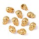 Real 24K Gold Plated Brass Skull Beads(KK-K093-06G)-3