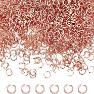 1000Pcs 304 Stainless Steel Open Jump Rings, Rose Gold, 26 Gauge, 3x0.4mm(STAS-UN0029-59)