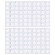 PET Anti Exposure Clothes Chest Stickers, Collar Dots, Collar Stays for Men's and Women's Shirts, White, 10mm(FIND-WH0032-15)
