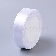 1 inch(25mm) White Satin Ribbon Wedding Sewing DIY, 25yards/roll(22.86m/roll)(X-RC25mmY001)