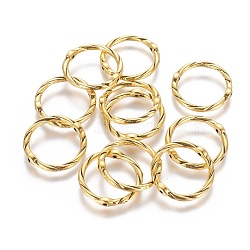 Alloy Linking Rings, Circle Frames, Lead Free and Cadmium Free, Antique Golden, 21x2mm, Hole: 1mm(EA8812Y-AG)