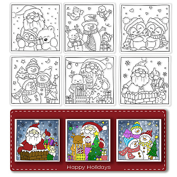 PVC Plastic Stamps, for DIY Scrapbooking, Photo Album Decorative, Cards Making, Stamp Sheets, Snowman, 16x11x0.3cm