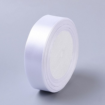 1 inch(25mm) White Satin Ribbon Wedding Sewing DIY, 25yards/roll(22.86m/roll)