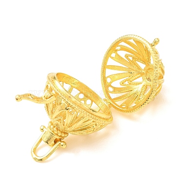 Brass Cage Pendants(KK-CBA8ACD-07G)-3