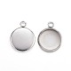 304 Stainless Steel Pendant Cabochon Settings(STAS-G127-13-10mm-P)-1