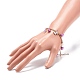 Alloy Enamel & Glass Pearl Charm Bracelet with 304 Stainless Steel Chains for Women(BJEW-JB08707-04)-3