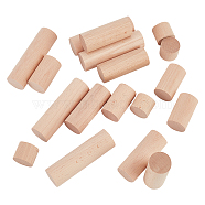 20Pcs 4 Style Round Wooden Sticks, Dowel Rods, for Children Toy, Building Model Material Supplies, Peru, 2.4~9.9x3cm, 5pcs/style(WOOD-NB0002-16A)