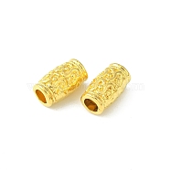 Tibetan Style Zinc Alloy Beads, Lead Free & Cadmium Free, Tube, Golden, 12x7mm, Hole: 3.5mm(K08NK011)