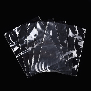 PVC Heat Shrink Wrap Bags, Rectangle, Clear, 12.8x10x0.02cm
