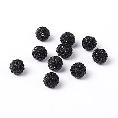 Pave Disco Ball Beads(X-RB-A130-10mm-13)-3