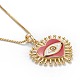 Brass Micro Pave Clear Cubic Zirconia Pendant Necklaces(NJEW-B079-08)-4