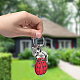 11Pcs PVC Plastic Ladybug Pendant Decorations(HJEW-SC0003-22)-6