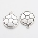 Tibetan Style Alloy FootBall/Soccer Ball Hobby Pendants(X-TIBEP-S291-16-RS)-2