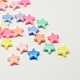 Perles acryliques opaques étoiles(SACR-Q100-M040)-1
