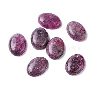 Natural Lepidolite/Purple Mica Stone Cabochons, Oval, 30x22x7mm(G-K317-B08)