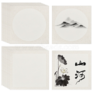 Elite 2 Bags 2 Style Chinese Rice Paper Card, Xuan Paper, White, 33x33x0.04cm, 10pcs/bag, 1 bag/style(DIY-PH0021-14)