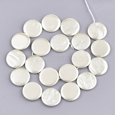 Shell Pearl Beads Strands(SSHEL-T007-22F)-2