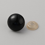 Resin Doll Eyes, Craft Eyes, for Crafts, Crochet Toy and Stuffed Animals, Round, Black, 20x20mm(FIND-TAC0011-91H)