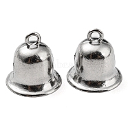 316 Surgical Stainless Steel Charms, Bell Charm, Stainless Steel Color, 14x13.5mm, Hole: 2mm(STAS-B047-14P)