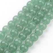 Natural Gemstone Beads Strands, Round, Green Aventurine, about 10mm in diameter, hole: 1mm, 39pcs/strand, 15.5 inch(X-GSR10mmC024)